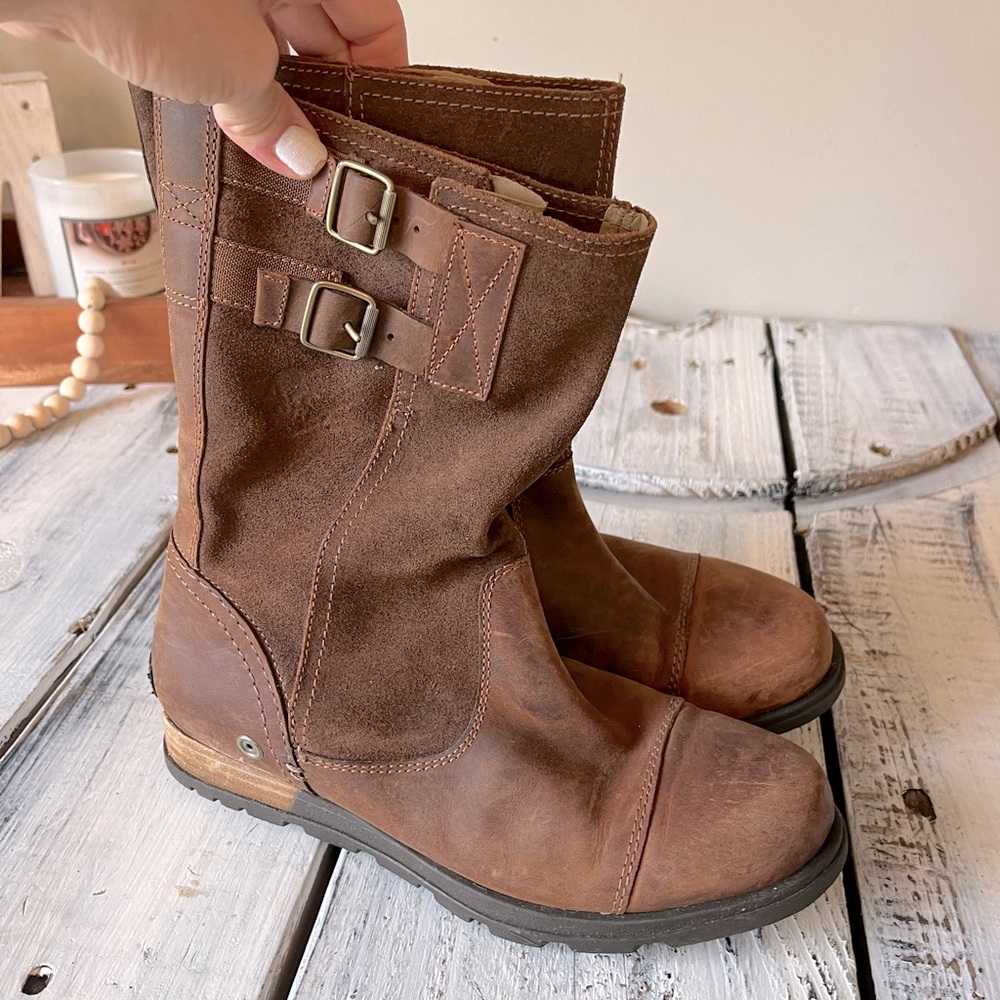 Sorel Women’s Brown Leather Boots Size 6.5